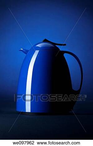 teapot in blue with an blue background View Large Photo Image Stock Image - teapot in blue with an blue background. Fotosearch