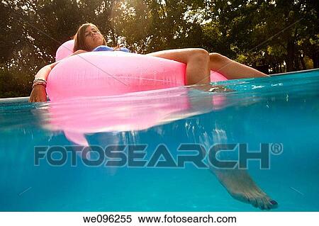Teen in a pool View Large Photo Image Stock Photography - Teen in a pool. Fotosearch