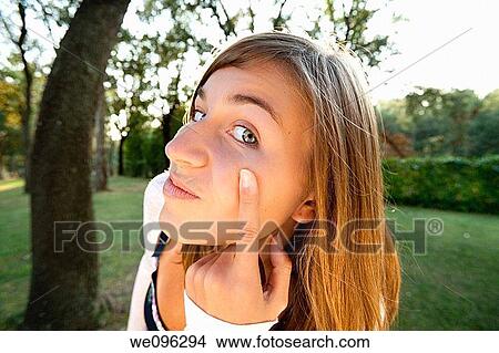 Teen in Nature View Large Photo Image Picture - Teen in Nature. Fotosearch