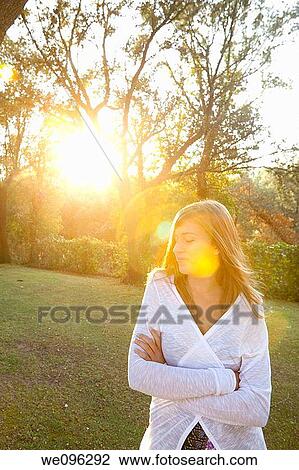 Teen un a Garden View Large Photo Image Stock Image - Teen un a Garden. Fotosearch
