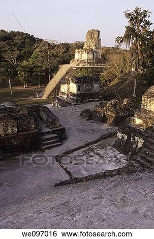 Temple II also known as the Temple of the Mask in was built around AD 700 and stands 38 metres 120 ft high, rising above the ruins of the Great Plaza in the UNESCO World Heritage Mayan ruins of Tikal- Tikal National Park, Guatemala View Large Photo Image Stock Photograph - Temple II also known as the Temple of the Mask in was built around AD 700 and stands 38 metres 120 ft high, rising above the ruins of the Great Plaza in the UNESCO World Heritage Mayan ruins of Tikal- Tikal National Park, Guatemala. Fotosearch
