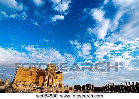 Temple of Bel, ruins of the ancient city of Palmyra, Syria View Large Photo Image Stock Image - Temple of Bel, ruins of the ancient city of Palmyra, Syria. Fotosearch