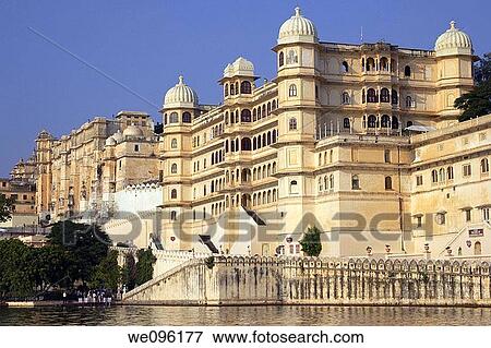Stock Photo - The City Palace, Udaipur, Rajasthan, India. Fotosearch
