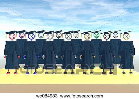 Stock Image - The graduates. Fotosearch