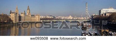 The Houses of Parliament and River Thames, London, England View Large Photo Image Stock Photo - The Houses of Parliament and River Thames, London, England. Fotosearch