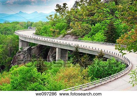 The Linn Cove Viaduct Part of the Blue Ridge Parkway near Grandfather Mountain, North Carolina View Large Photo Image Stock Photograph - The Linn Cove Viaduct Part of the Blue Ridge Parkway near Grandfather Mountain, North Carolina. Fotosearch