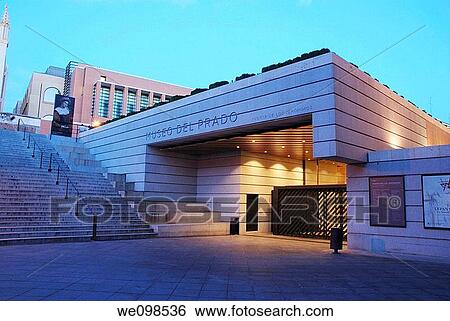 The Prado Museum, Jeronimos entrance. Night view. Madrid, Spain. View Large Photo Image Stock Photograph - The Prado Museum, Jeronimos entrance. Night view. Madrid, Spain.. Fotosearch