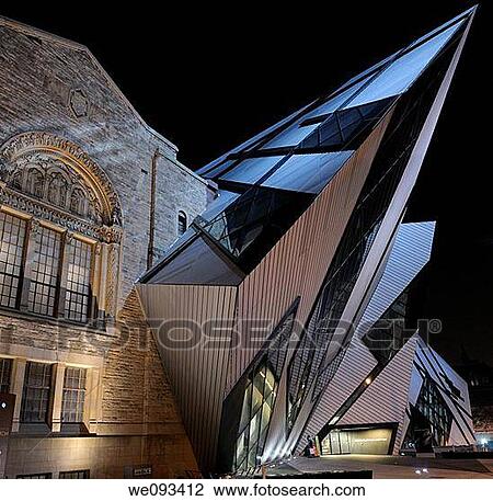 The Royal Ontario Museum with attached Crystal at night in Toronto View Large Photo Image Stock Image - The Royal Ontario Museum with attached Crystal at night in Toronto. Fotosearch