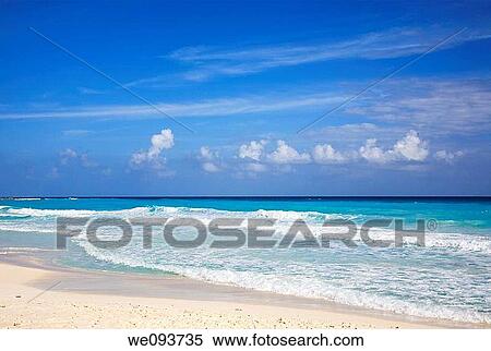 The turquoise waters and white sand beaches of Cancun on the Yucatan Peninsula in Quintana Roo Mexico View Large Photo Image Stock Photography - The turquoise waters and white sand beaches of Cancun on the Yucatan Peninsula in Quintana Roo Mexico. Fotosearch