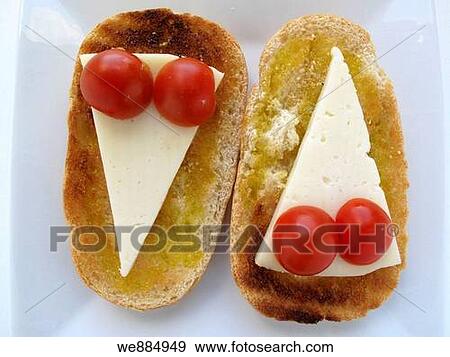 Toasted bread, oil, cheese and tomato. View Large Photo Image Stock Photo - Toasted bread, oil, cheese and tomato.. Fotosearch