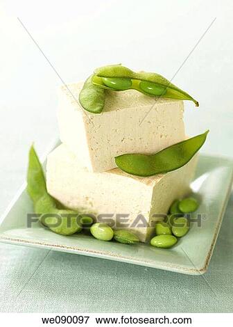 Tofu and soy beans View Large Photo Image Stock Photo - Tofu and soy beans. Fotosearch