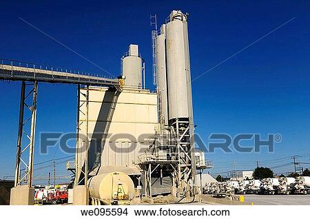 Toronto cement factory kiln and silos with waiting cement trucks View Large Photo Image Picture - Toronto cement factory kiln and silos with waiting cement trucks. Fotosearch