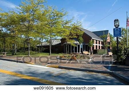 Stock Photography - Tourist Information Center, Maine. Fotosearch