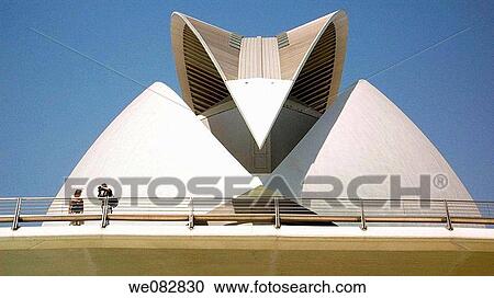 Tourists on the bridge and Monteolivete Palace Opera S. Calatrava City of Arts and Sciences Valencia Spain View Large Photo Image Stock Image - Tourists on the bridge and Monteolivete Palace Opera S. Calatrava City of Arts and Sciences Valencia Spain. Fotosearch