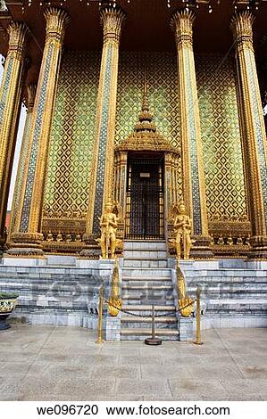 Traditional structures decorated in gold at the Grand Palace in Bangkok Thailand View Large Photo Image Stock Image - Traditional structures decorated in gold at the Grand Palace in Bangkok Thailand. Fotosearch