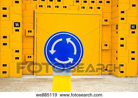 traffic sign in Heysel, Belgium View Large Photo Image Stock Photo - traffic sign in Heysel, Belgium. Fotosearch