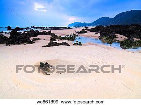 Trengandin beach, Noja, Cantabria, Spain View Large Photo Image Stock Photo - Trengandin beach, Noja, Cantabria, Spain. Fotosearch