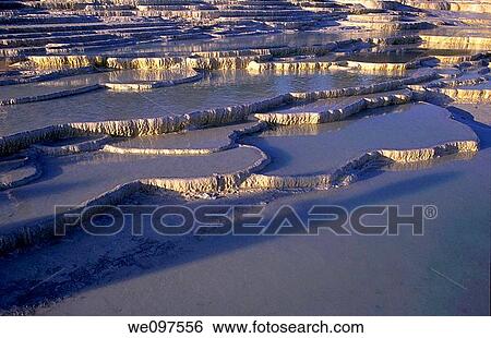 Turkey pamukkale the cotton castle detail of a pool at sunset View Large Photo Image Stock Photograph - Turkey pamukkale the cotton castle detail of a pool at sunset. Fotosearch