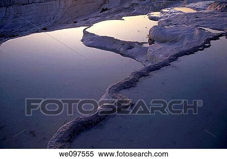 Turkey pamukkale the cotton castle detail of a pool at sunset View Large Photo Image Stock Photography - Turkey pamukkale the cotton castle detail of a pool at sunset. Fotosearch