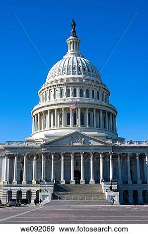 United States capitol Building on a sunny Day with bwautiful blue sky View Large Photo Image Stock Photo - United States capitol Building on a sunny Day with bwautiful blue sky. Fotosearch
