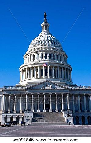 United States capitol Building on a sunny Day with bwautiful blue sky View Large Photo Image Stock Photograph - United States capitol Building on a sunny Day with bwautiful blue sky. Fotosearch