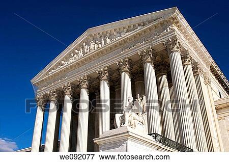 Stock Photo - United States Supreme Court, Washington DC. Fotosearch