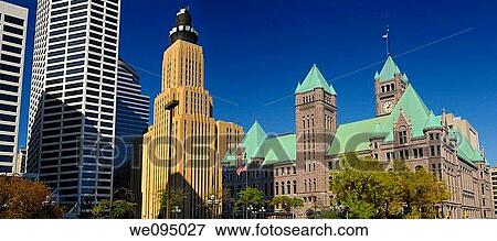 US Bank Plaza and Fifth Street Towers II and Qwest Building with historic Minneapolis City Hall View Large Photo Image Stock Photo - US Bank Plaza and Fifth Street Towers II and Qwest Building with historic Minneapolis City Hall. Fotosearch