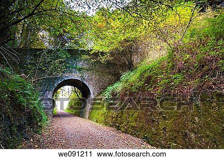 Via verde de Plazaola. Lekumberri. Navarra. Spain. View Large Photo Image Stock Image - Via verde de Plazaola. Lekumberri. Navarra. Spain.. Fotosearch