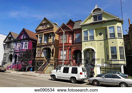Victorian Houses View Large Photo Image Picture - Victorian Houses. Fotosearch
