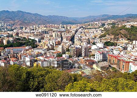 Views of Malaga from the Alcazaba. Malaga. Andalcia. Spain. View Large Photo Image Stock Image - Views of Malaga from the Alcazaba. Malaga. Andalcia. Spain.. Fotosearch