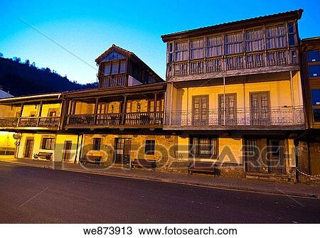 Stock Image - Village Lanestosa, Biscay, Basque Country. Spain.. Fotosearch