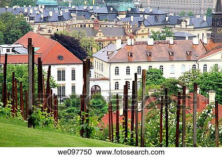 Vineyards overlook mala stana from hradcany castle gardens Prague Czech Republic View Large Photo Image Stock Image - Vineyards overlook mala stana from hradcany castle gardens Prague Czech Republic. Fotosearch