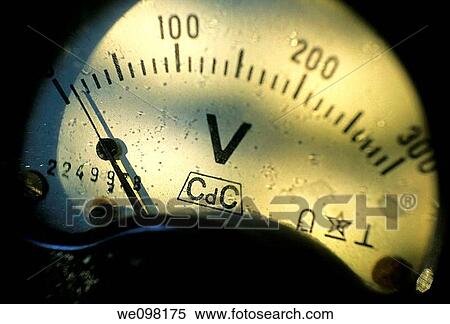Stock Photography - Voltmeter screen. Fotosearch