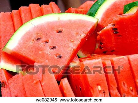 Watermelon slices View Large Photo Image Stock Photography - Watermelon slices. Fotosearch