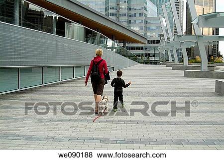 woman, boy and dog at the Vancouver Convention Centre, Vancouver, BC, Canada View Large Photo Image Stock Photo - woman, boy and dog at the Vancouver Convention Centre, Vancouver, BC, Canada. Fotosearch