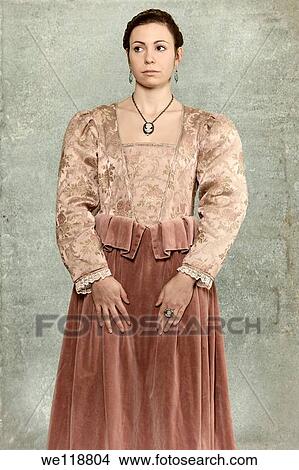 a woman in a victorian dress View Large Photo Image Picture - a woman in a victorian dress. Fotosearch