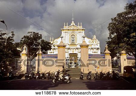 Cathedral of Our Lady Immaculate Conception, Roman Catholic - Latin Rite, Pondicherry, Puducherry, Union Territory of India View Large Photo Image Stock Photo - Cathedral of Our Lady Immaculate Conception, Roman Catholic - Latin Rite, Pondicherry, Puducherry, Union Territory of India. Fotosearch