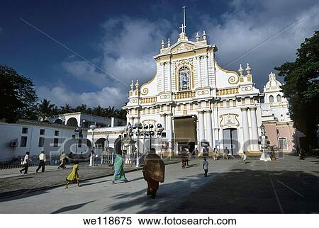 Cathedral of Our Lady Immaculate Conception, Roman Catholic - Latin Rite, Pondicherry, Puducherry, Union Territory of India View Large Photo Image Stock Photography - Cathedral of Our Lady Immaculate Conception, Roman Catholic - Latin Rite, Pondicherry, Puducherry, Union Territory of India. Fotosearch