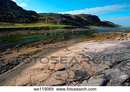 Coastal landscape, Barents Sea, Russia, Arctic View Large Photo Image Stock Photography - Coastal landscape, Barents Sea, Russia, Arctic. Fotosearch