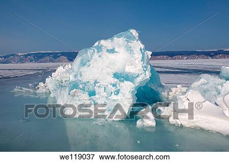 Hummocks, frozen Lake Baikal, Siberia, Russian Federation, Eurasia View Large Photo Image Stock Photo - Hummocks, frozen Lake Baikal, Siberia, Russian Federation, Eurasia. Fotosearch