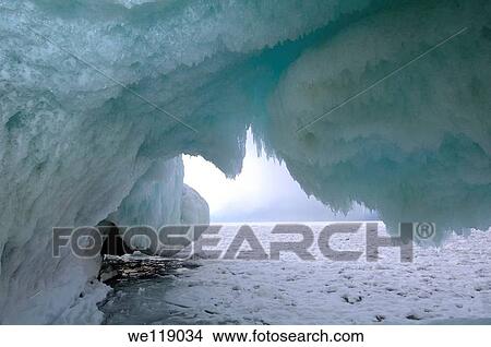 Ice cave on Olkhon island, Lake Baikal, Siberia, Russian Federation, Eurasia View Large Photo Image Picture - Ice cave on Olkhon island, Lake Baikal, Siberia, Russian Federation, Eurasia. Fotosearch