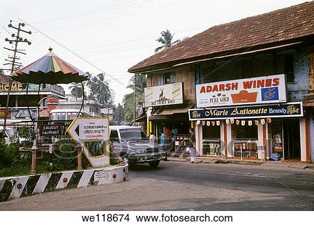 Mahe, a small town surrounded on all sides by Kerala and is officially a part of Pondicherry, Puducherry, Union Territory of India former French colony View Large Photo Image Picture - Mahe, a small town surrounded on all sides by Kerala and is officially a part of Pondicherry, Puducherry, Union Territory of India former French colony. Fotosearch