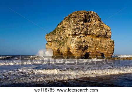 Marsden Rock, a rock formation in the North Sea at Marsden Bay, South Shields, Tyne and Wear, England, UK View Large Photo Image Stock Photography - Marsden Rock, a rock formation in the North Sea at Marsden Bay, South Shields, Tyne and Wear, England, UK. Fotosearch