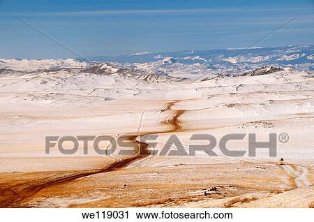 Road through winter landscape, Olkhon island, Lake Baikal, Siberia, Russia, Eurasia View Large Photo Image Stock Image - Road through winter landscape, Olkhon island, Lake Baikal, Siberia, Russia, Eurasia. Fotosearch