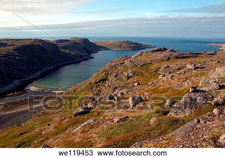 Coastal landscape, Barents Sea, Russia, Arctic View Large Photo Image Stock Image - Coastal landscape, Barents Sea, Russia, Arctic. Fotosearch