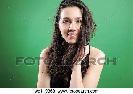 Happy girl View Large Photo Image Stock Photo - Happy girl. Fotosearch