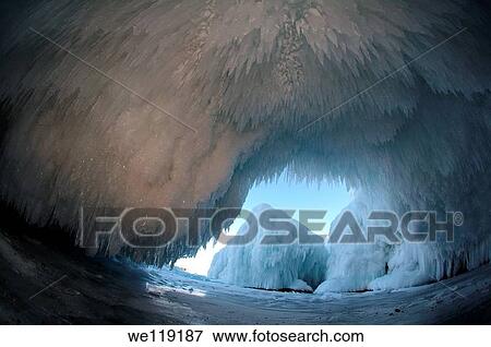 Ice cave on Olkhon island, Lake Baikal, Siberia, Russian Federation, Eurasia View Large Photo Image Stock Photo - Ice cave on Olkhon island, Lake Baikal, Siberia, Russian Federation, Eurasia. Fotosearch