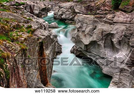 River and rocks in long exposure View Large Photo Image Stock Photo - River and rocks in long exposure. Fotosearch