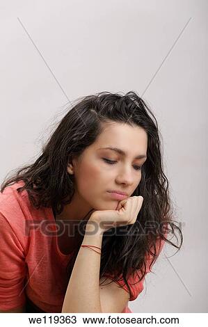 Sad girl View Large Photo Image Stock Image - Sad girl. Fotosearch