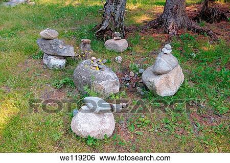 Stones of fulfillment of desires, stone garden Arshan, Tunkinsky District, Republic of Buryatia, Siberia, Russian Federation View Large Photo Image Stock Photograph - Stones of fulfillment of desires, stone garden Arshan, Tunkinsky District, Republic of Buryatia, Siberia, Russian Federation. Fotosearch